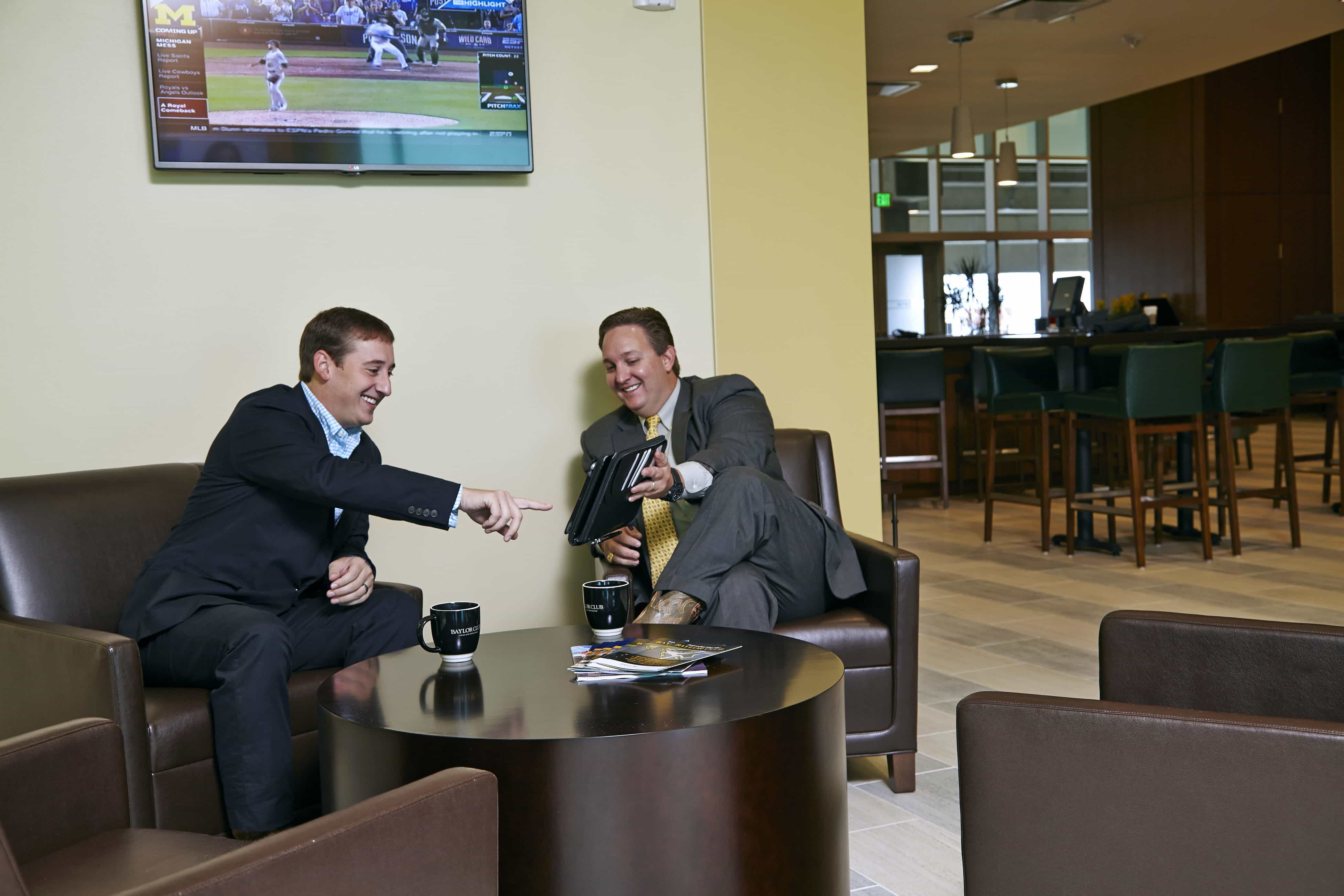 Baylor Club - Men in Lobby