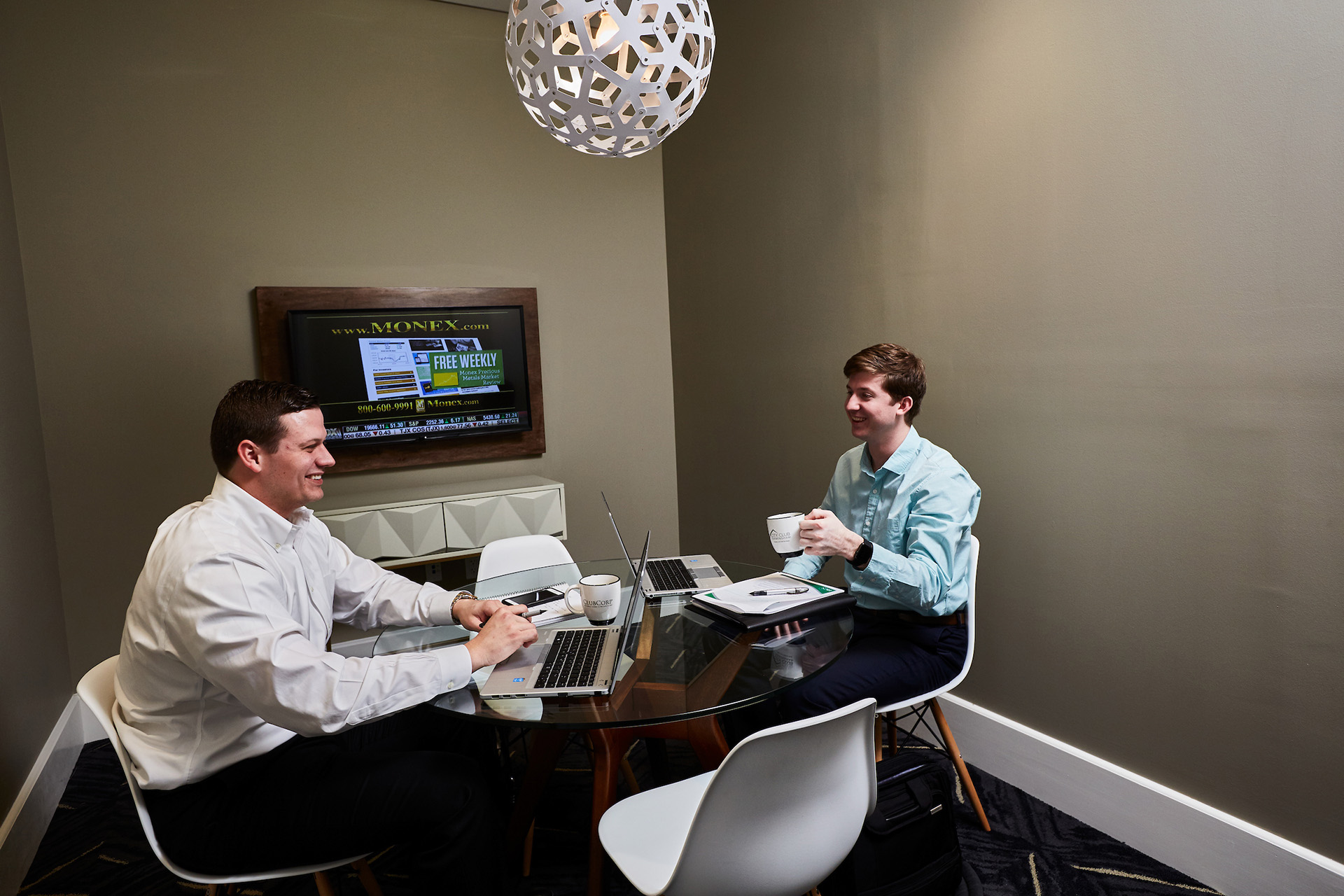 City Club Birmingham - Members in the Touchdown Room