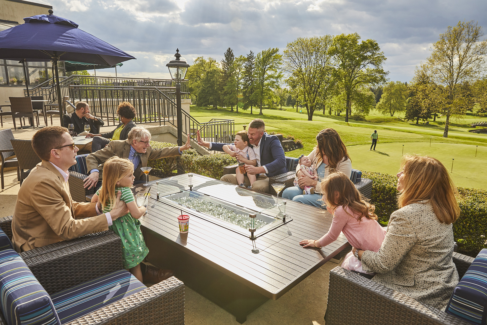 North Hills Country Club - Members on the patio